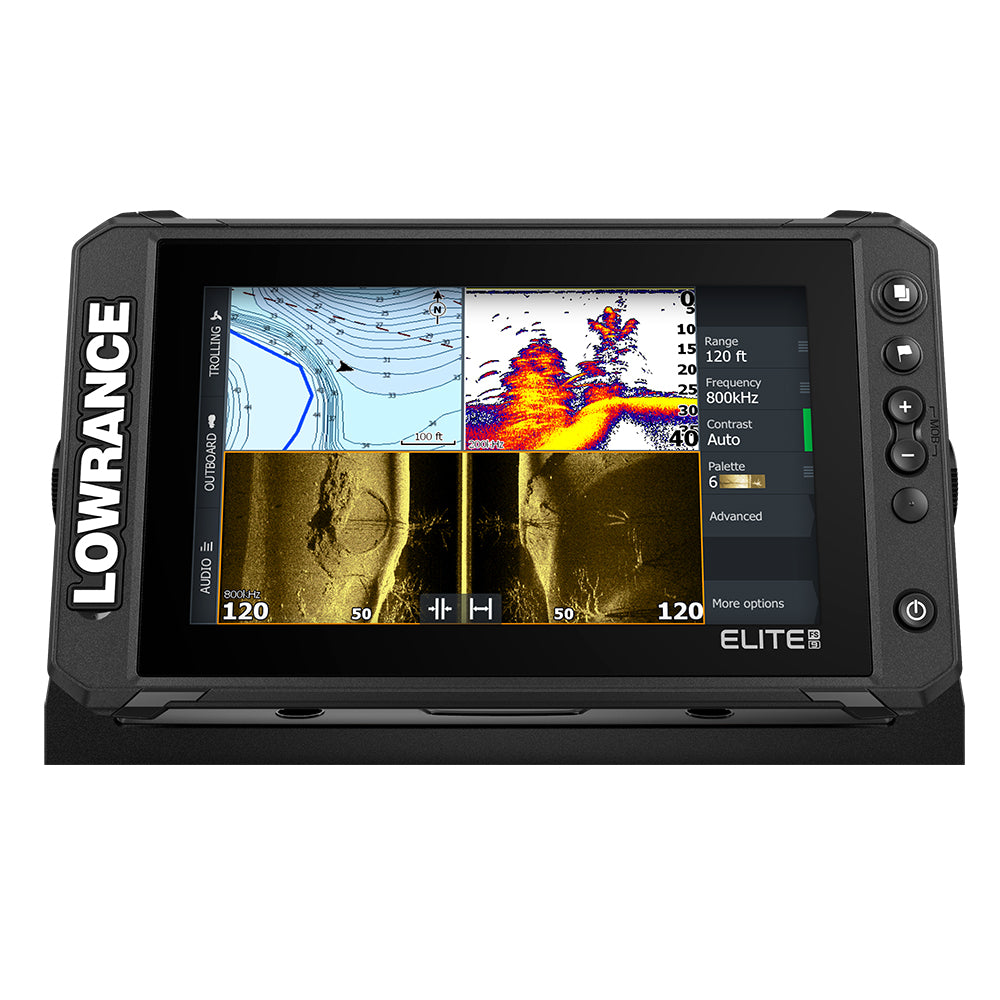 Lowrance Elite FS 9 Chartplotter-Fishfinder w-Active Imaging™ 3-in-1 Transom Mount Transducer