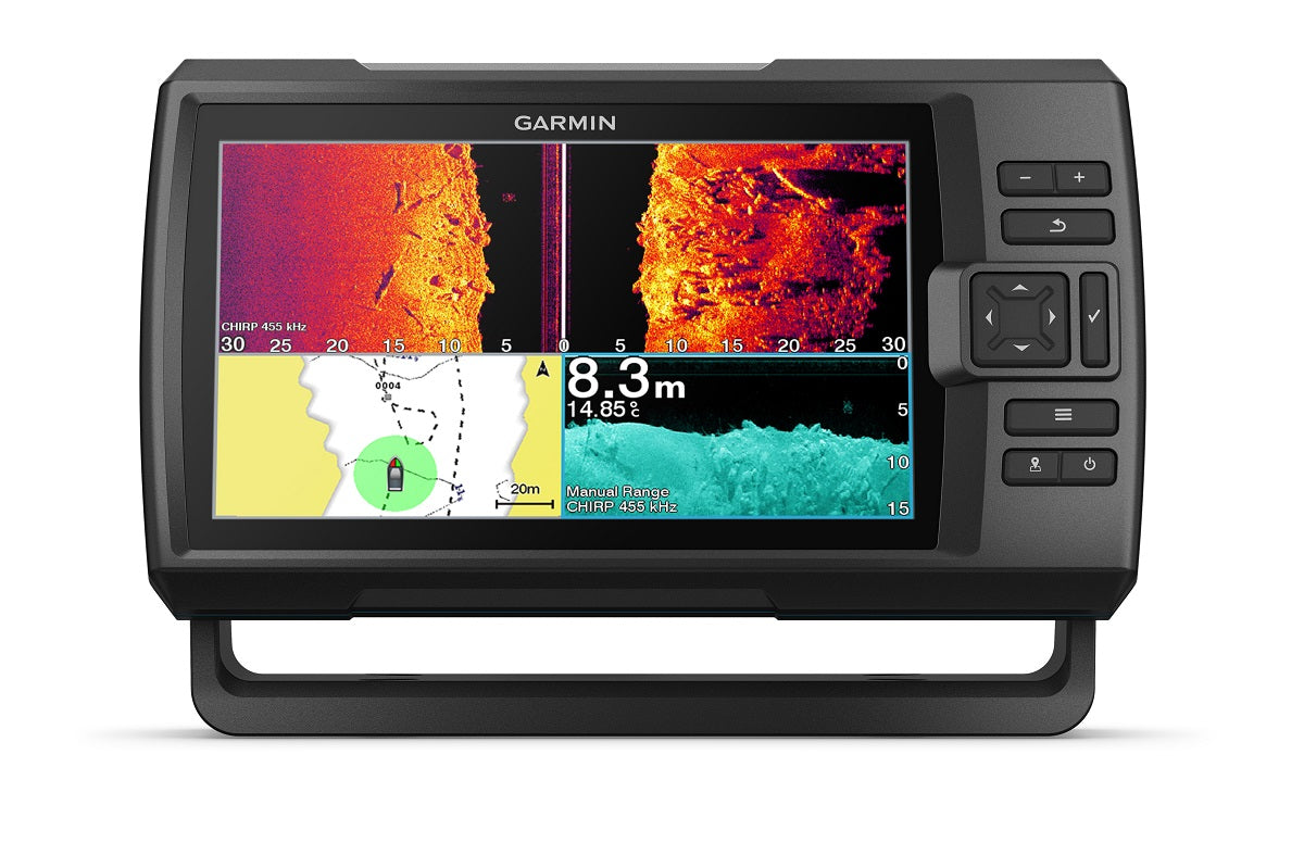 Garmin Striker Vivid 9sv 9"" Fishfinder Gps Track Plotter With Gt52 Not A Chart Plotter